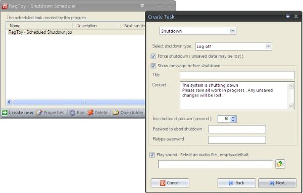Shutdown Scheduler